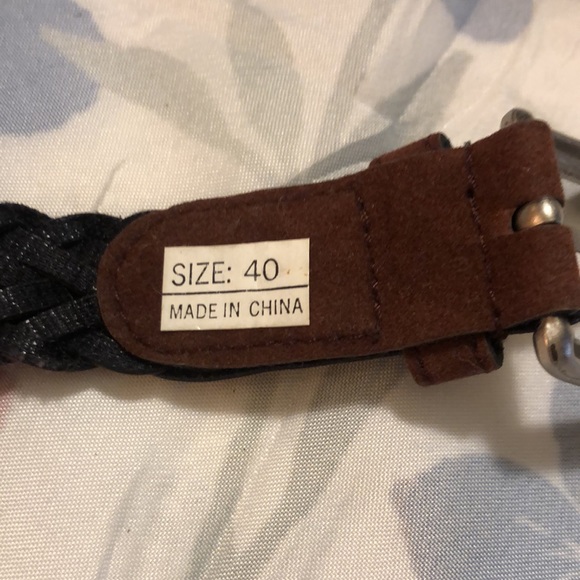 Vintage Brown Braided Unisex Belt 40”Long 1” wide - Picture 7 of 7